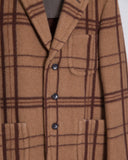 COMME des GARÇONS HOMME PLUS check camel hair jacket