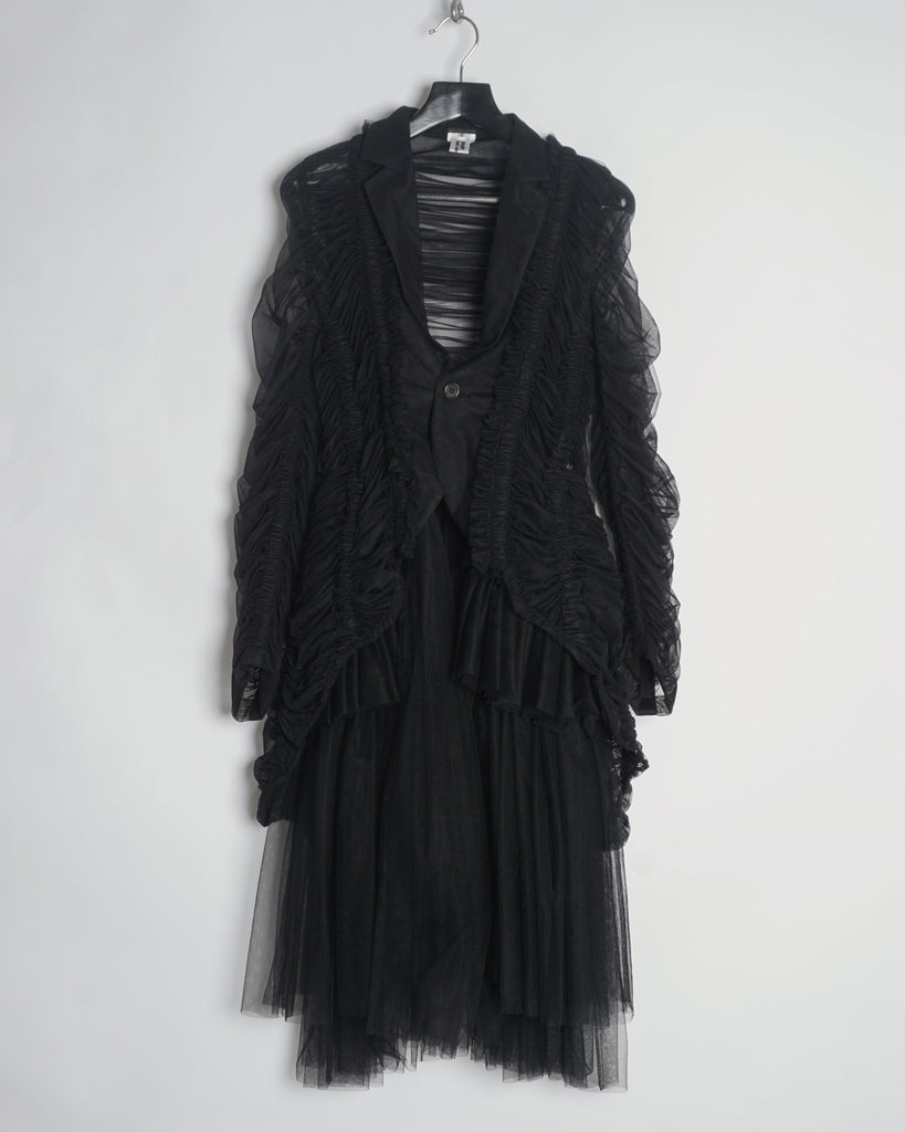 COMME des GARÇONS NOIR KEI NINOMIYA tulle tailcoat