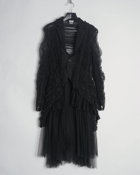 COMME des GARÇONS NOIR KEI NINOMIYA tulle tailcoat