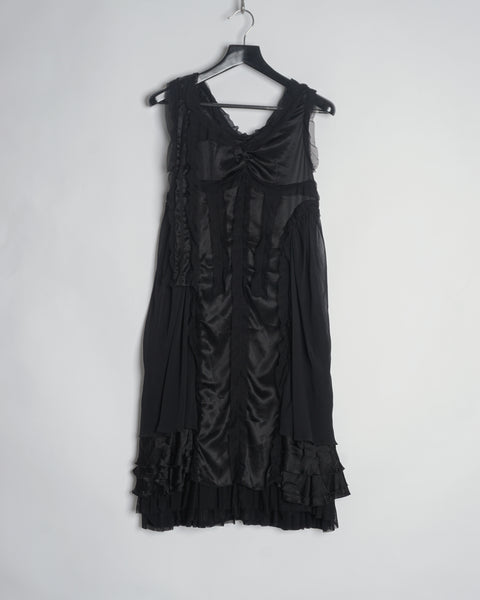 Undercover silk ruffle dress