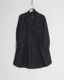 COMME des GARÇONS NOIR KEI NINOMIYA lace up coat