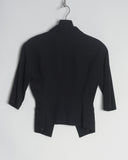 Yohji Yamamoto cropped cut-away jacket