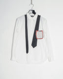 COMME des GARÇONS HOMME PLUS patchwork tie shirt