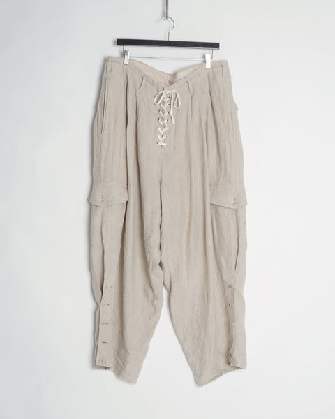 Yohji Yamamoto Pour Homme linen cargo pants