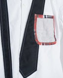 COMME des GARÇONS HOMME PLUS patchwork tie shirt