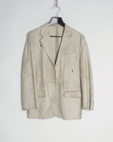 COMME des GARÇONS HOMME distressed leather jacket