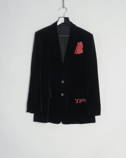 Yohji Yamamoto Pour Homme velvet pimp jacket