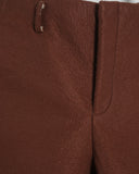 COMME des GARÇONS Homme Plus brown wide felt shorts