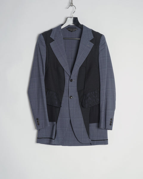 COMME des GARÇONS HOMME PLUS inside out check jacket