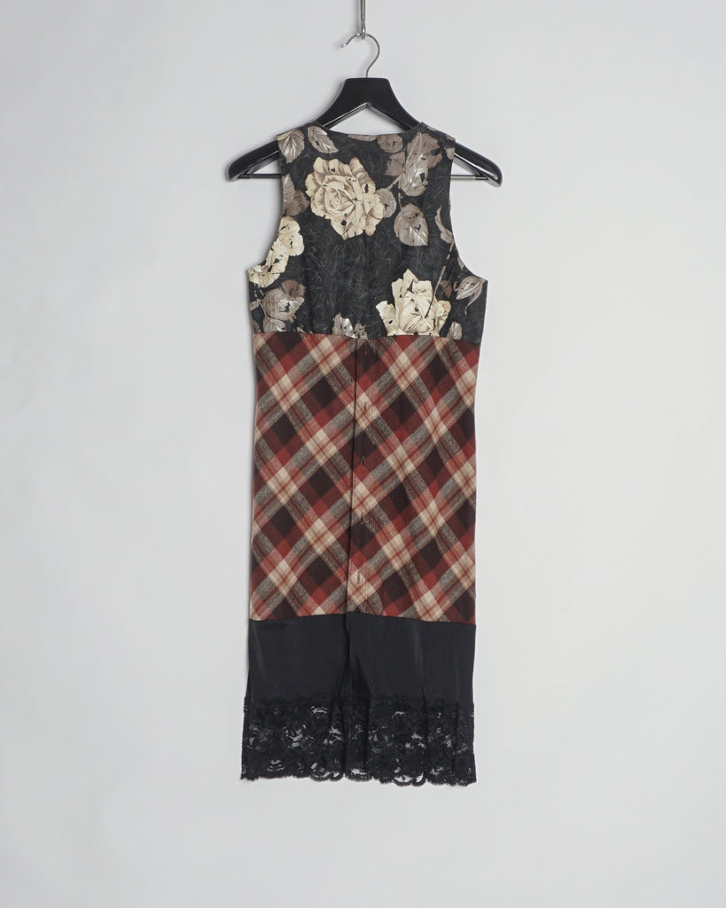 JUNYA WATANABE HAND PAINTED FLORAL DRESS