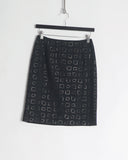 COMME DES GARÇONS GRID CHECK SKIRT