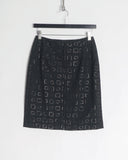 COMME DES GARÇONS GRID CHECK SKIRT