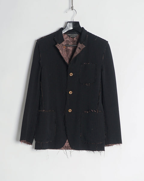 COMME DES GARÇONS REVERSIBLE PEACOCK PRINT JACKET