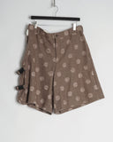 COMME des GARÇONS HOMME PLUS houndstooth spot buckle shorts