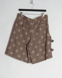 COMME des GARÇONS HOMME PLUS houndstooth spot buckle shorts