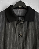 Yohji Yamamoto Grey Stripe Coat