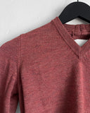 Martin Margiela Rust V Neck Jumper