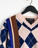 Comme des Garçons Homme Plus Born to Jest Argyle Knit