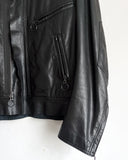 Yohji Yamamoto Horsehair Leather Biker Jacket