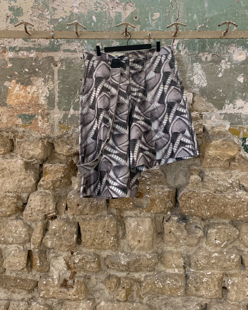 Comme des Garcons Homme Plus Metallic Worm Suspender Shorts