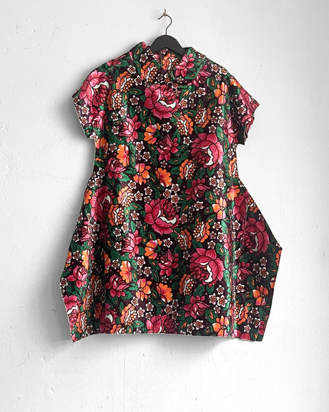 Comme des Garçons 2d Velvet Floral Dress