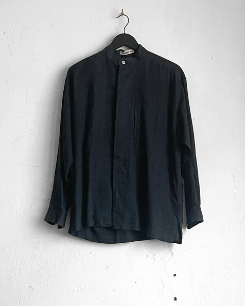 Issey Miyake Collar-less Shirt