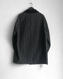Yohji Yamamoto Grey Stripe Coat