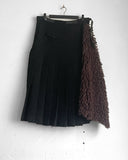 Yohji Yamamoto Pour Homme Kilting me Softly w/ Faux Fur