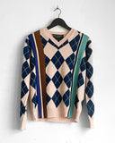 Comme des Garçons Homme Plus Born to Jest Argyle Knit