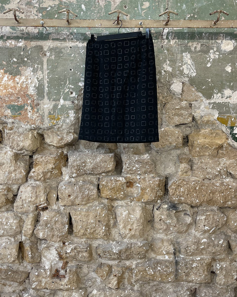 COMME DES GARÇONS GRID CHECK SKIRT