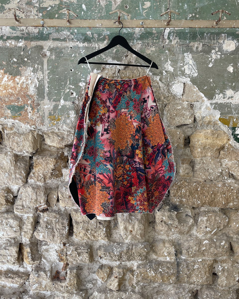 COMME DES GARÇONS tattoo print abstract skirt
