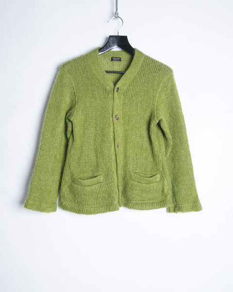 COMME DES GARÇONS HOMME PLUS GREEN CARDIGAN KNIT