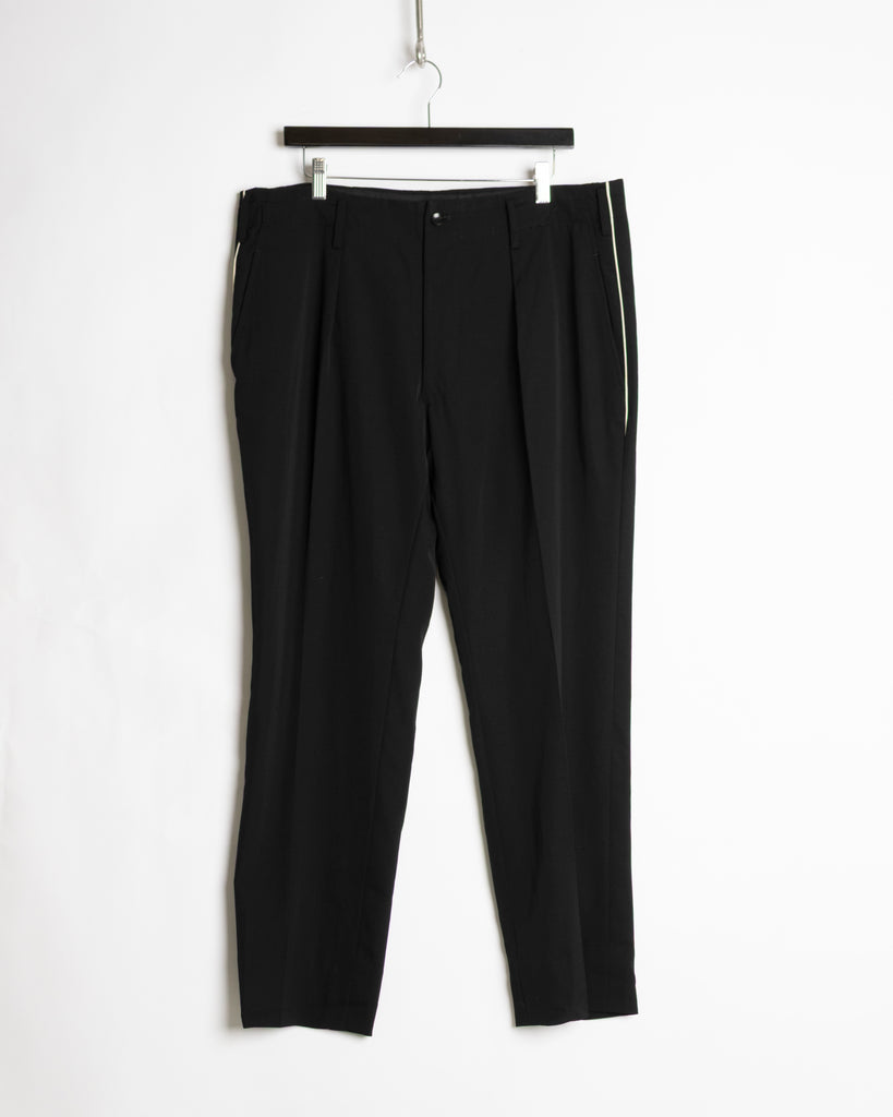 Yohji Yamamoto Pour Homme white piping trousers