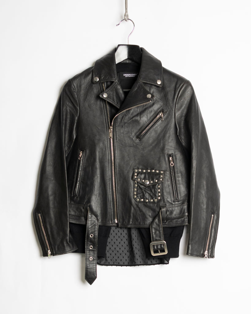 Undercover Cardigan Leather Jacket
