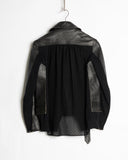 Undercover Cardigan Leather Jacket