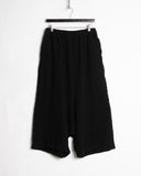 Comme des Garçons Swaggy Black Boiled Wool Pants