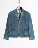 Undercover Floral Denim Blazer