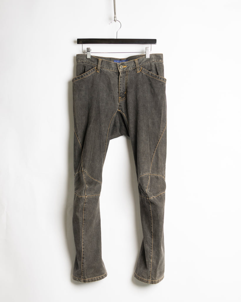 Junya Watanabe bent knee jeans