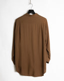 Yohji Yamamoto Ys chocolate brown shirt