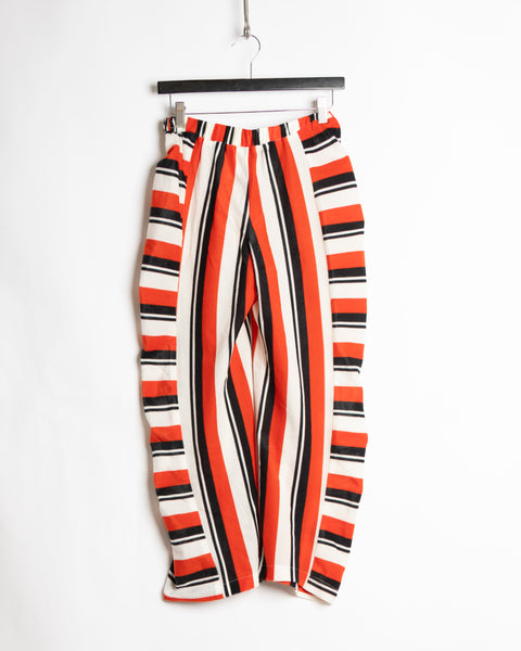 COMME des GARÇONS red black and white pants