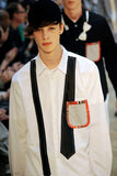 COMME des GARÇONS HOMME PLUS patchwork tie shirt