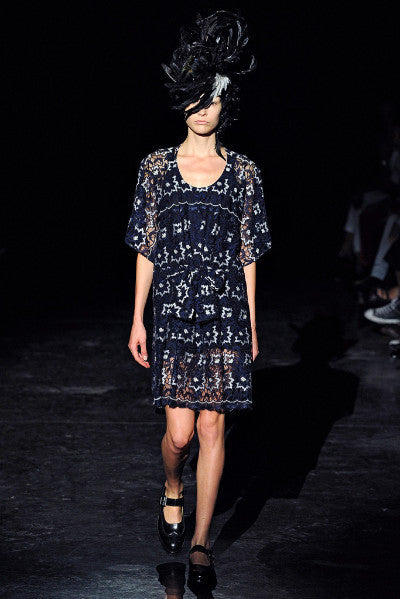 Junya Watanabe Floral lace smock dress dot COMME Junya Watanabe Floral lace smock dress dot COMME