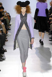 COMME des GARÇONS velvet double layered coat