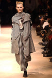 Yohji Yamamoto houndstooth knit skirt