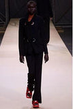 Yohji Yamamoto metal eyelet tie up jacket