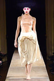 COMME DES GARÇONS frayed abstract drape skirt