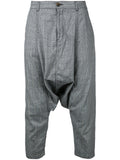 COMME DES GARÇONS Homme Plus checked drop crotch trousers