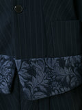 COMME DES GARÇONS pinstripe dissected blazer and skirt set