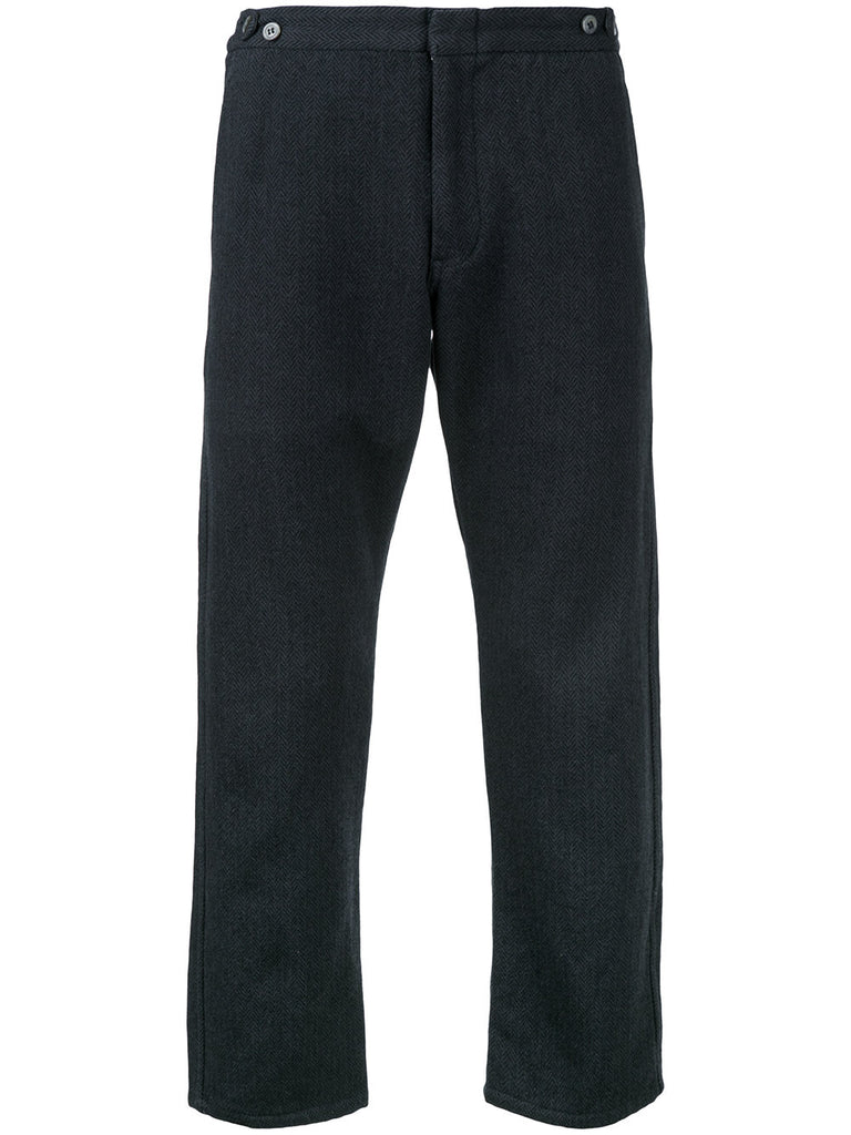 COMME DES GARÇONS Homme Plus herringbone cropped trousers