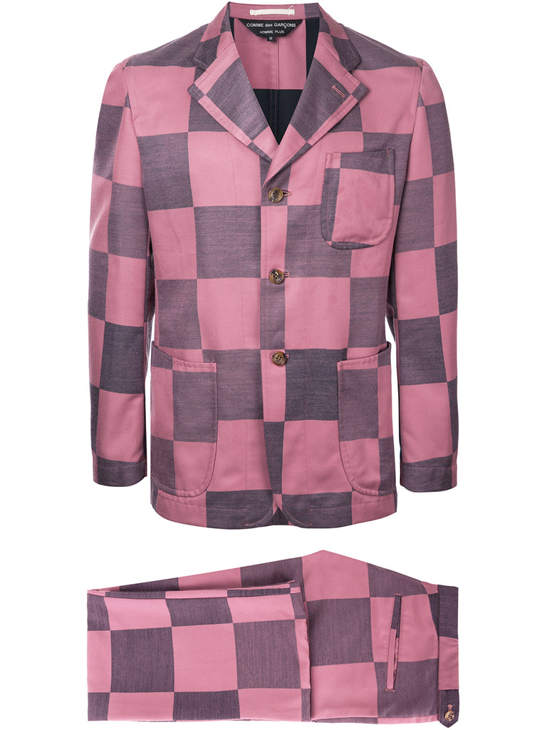 COMME DES GARÇONS Homme Plus checkerboard suit
